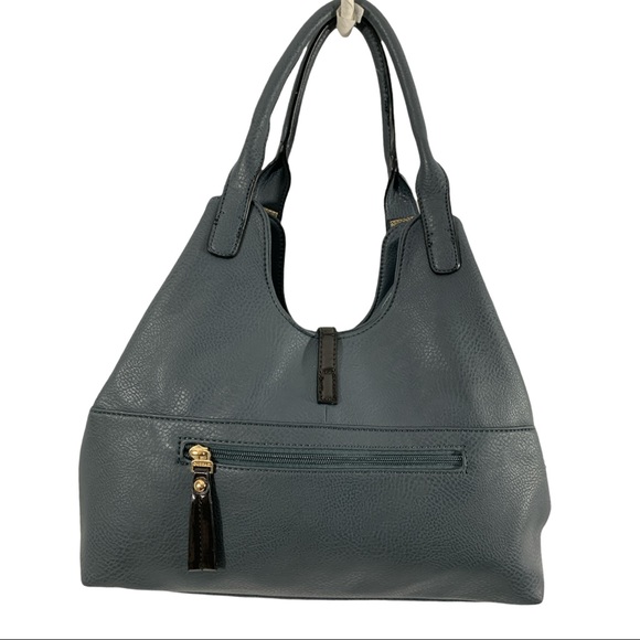 GUSSACI  Grey Shoulder Bag_ Purse Vega Leather - Picture 6 of 15